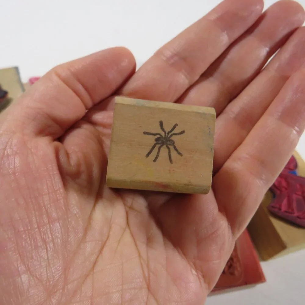 Animals (10) Rubber Stamps Wood Mounted